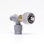 Elbow shut off valve