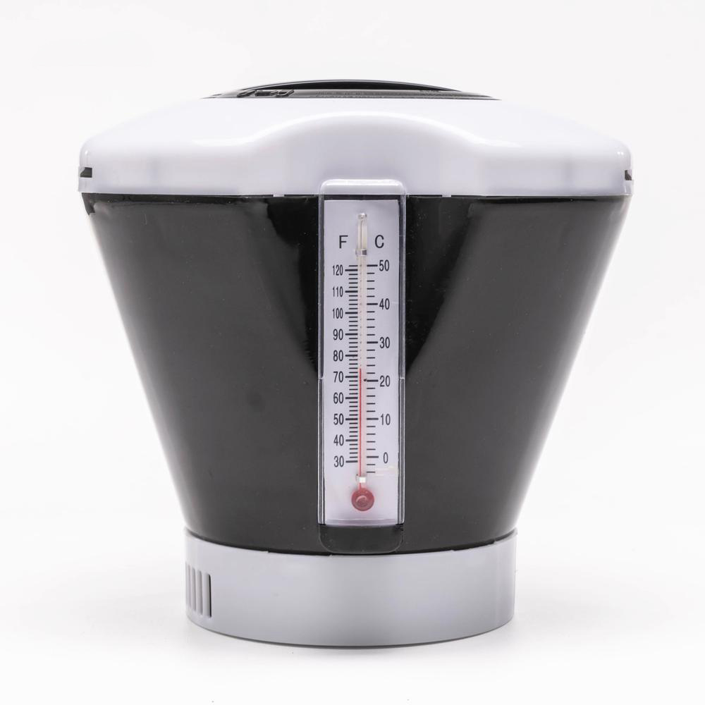 Comfortana Klor dispencer m. termometer Sort/hvid 17 cm.