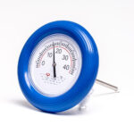 Termometer m / blå ring.