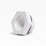 Adapter m/o-ring til Manometer til WD 6 vejs ventil Grå filt