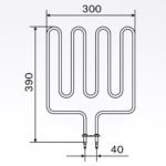 Sauna element 2000W