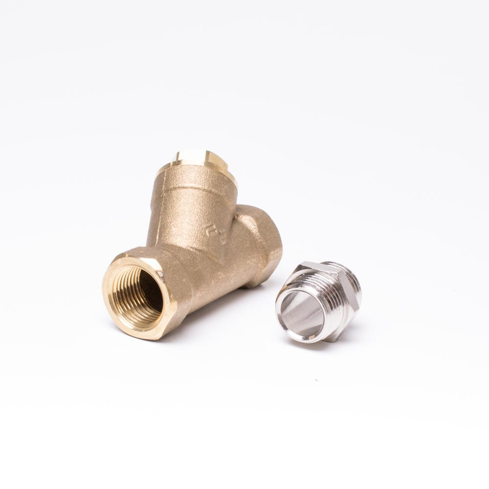 Snavsfilter m/brystnippel ½" Til magnetventil.
