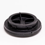 Gevindflange 2 " - sort/top
