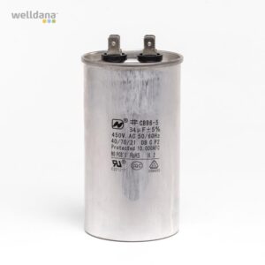 Compressor Capacitor 34 uf f. 34-180100 + 105 + 120