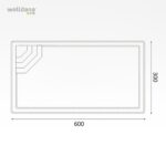 Fiber pool model Lissabon 6 x 3 x 1,45 m - Image 6