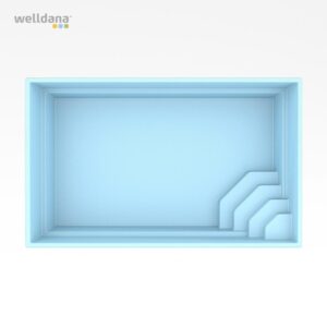 Fiber pool model Athen 5 x 3 x 1