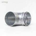 Ventilation´s bøjning 90 gr. ø 100 MUF/NIP.  f. affugter - Image 2
