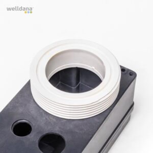 låg+bund. Hvid. Welldana Spa Heater.