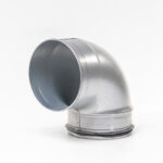 Ventilation´s bøjning 90 gr. ø 100 MUF/NIP.  f. affugter